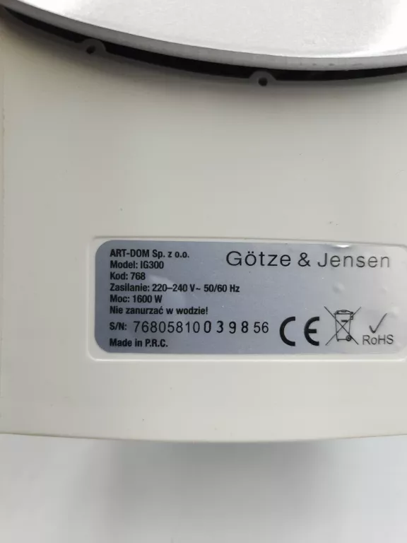 ŻELAZKO GOTZE JENSEN IG300