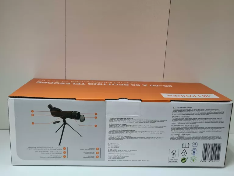 LUNETA OBSERWACYJNA 20-60X60  HYKKER