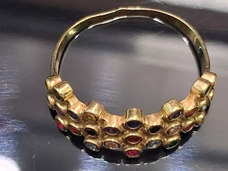 PIĘKNY ZŁOTY PIERŚCIONEK 14K 3,43G R.22