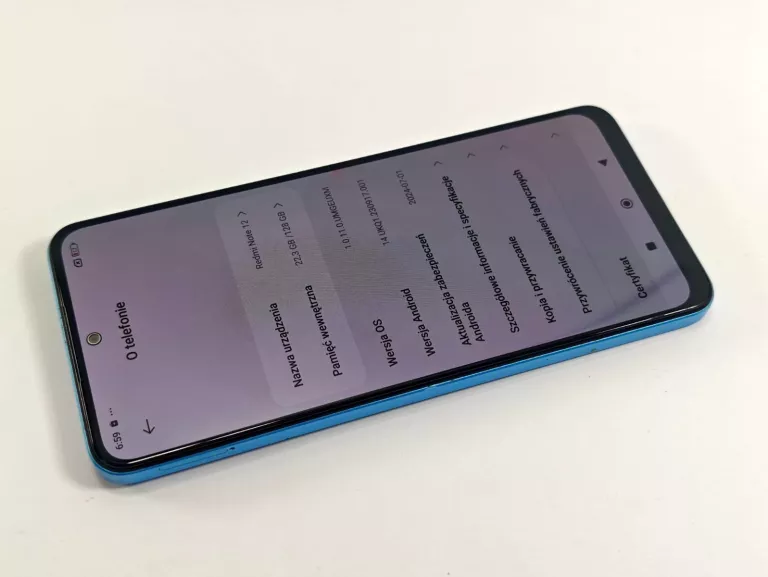 SMARTFON XIAOMI REDMI NOTE 12 4G 4 GB / 128 GB 4G (LTE) NIEBIESKI
