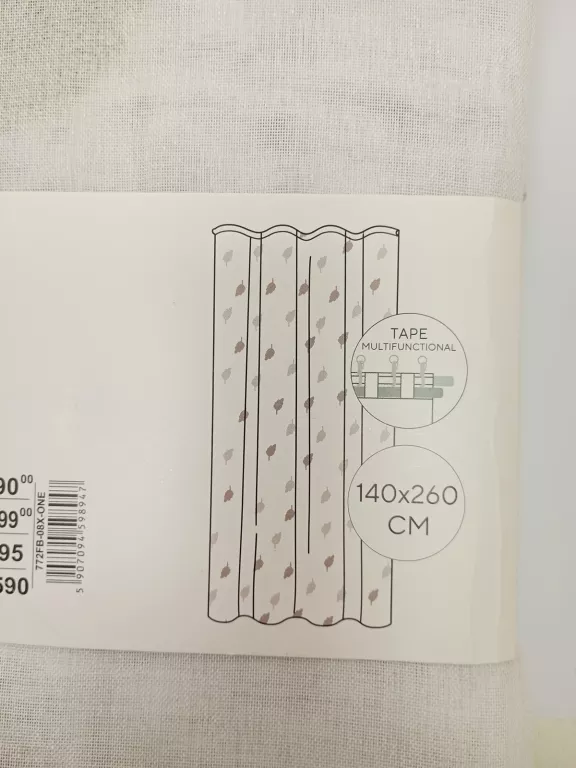 ZASŁONY  W LIŚCIE 140X260 SINSAY