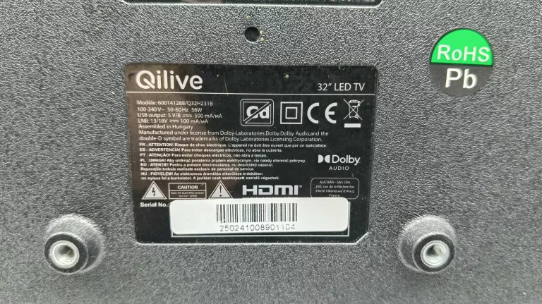 TELEWIZOR LED QILIVE Q32H231B 32" HD