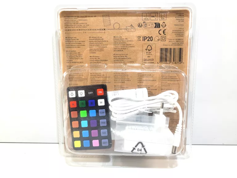 TAŚMA LED PONTUS ZDALNE STEROWANIE L5 M W/150LED 5 M