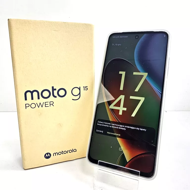 TELEFON MOTOROLA MOTO G15 8/256GB PUDEŁKO + PARAGON