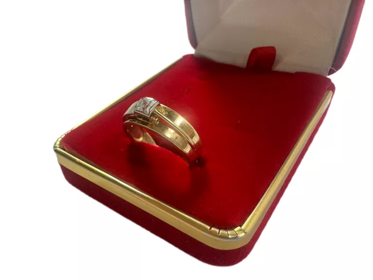 ZŁOTY PIERŚCIONEK PRÓBY 585 / R.19 !