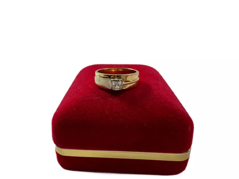 ZŁOTY PIERŚCIONEK PRÓBY 585 / R.19 !