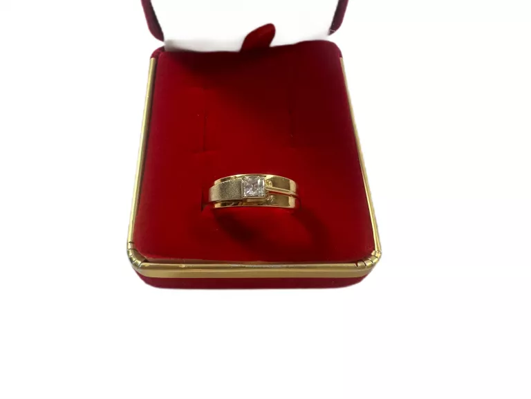 ZŁOTY PIERŚCIONEK PRÓBY 585 / R.19 !