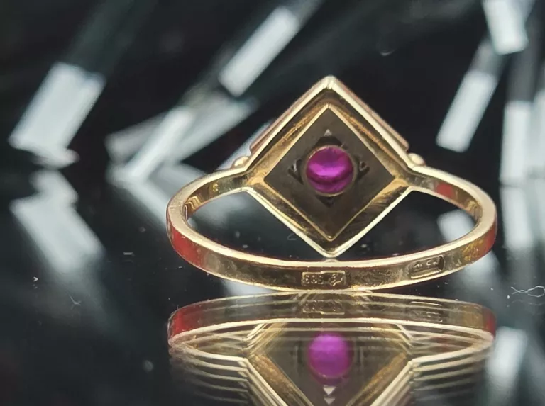 ZŁOTY PIERŚCIONEK 583 2,35 R.11