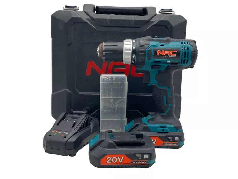 AKUMULATOROWA WKRĘTARKA NAC 20V CDB2-LI-20V + 2X AKU 2.0AH WALIZKA