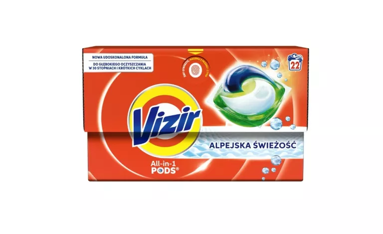 VIZIR KAPSUŁKI DO PRANIA ALPEJSKA ŚWIEŻOŚĆ 22 PRANIA