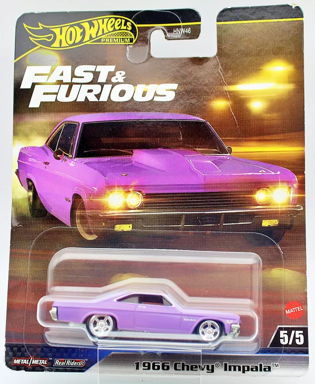 AUTO HOT WHEELS PREMIUM FAST & FURIOUS 1966 CHEVY IMPALA 5/5 HNW46