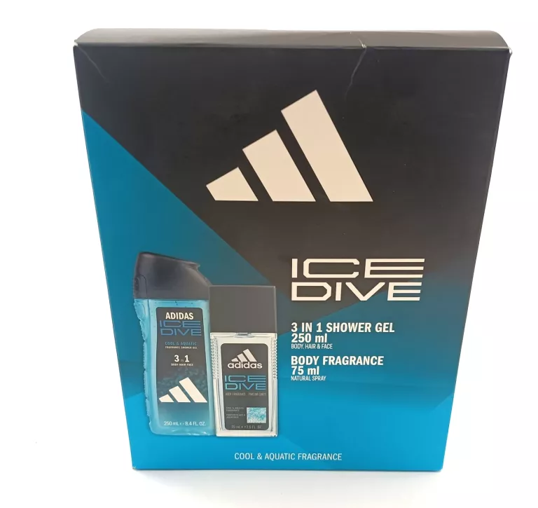 ADIDAS ICE DIVE NATURALNY DEZODORANT + ŻEL POD PRYSZNIC ADIDAS ZESTAW