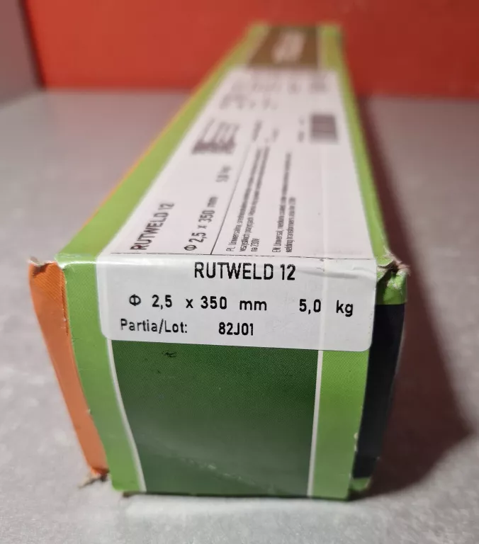 ELEKTRODY SPAWALNICZE RUTYLOWE DO SPAWANIA 2,5X350MM 5KG DO STALI METALWEL