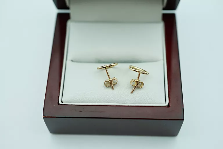 ZŁOTE KOLCZYKI SERDUSZKA 585/1,08G/SZTYFT