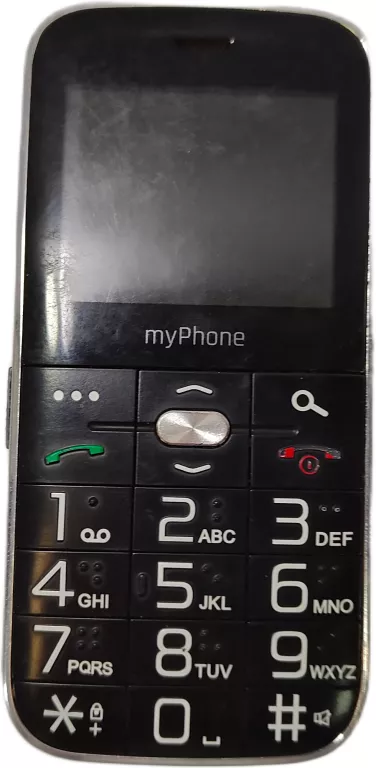 TELEFON DLA SENIORA MYPHONE HALO C 2,2'' DUAL SIM SOS CZARNY MYPHONE HALO