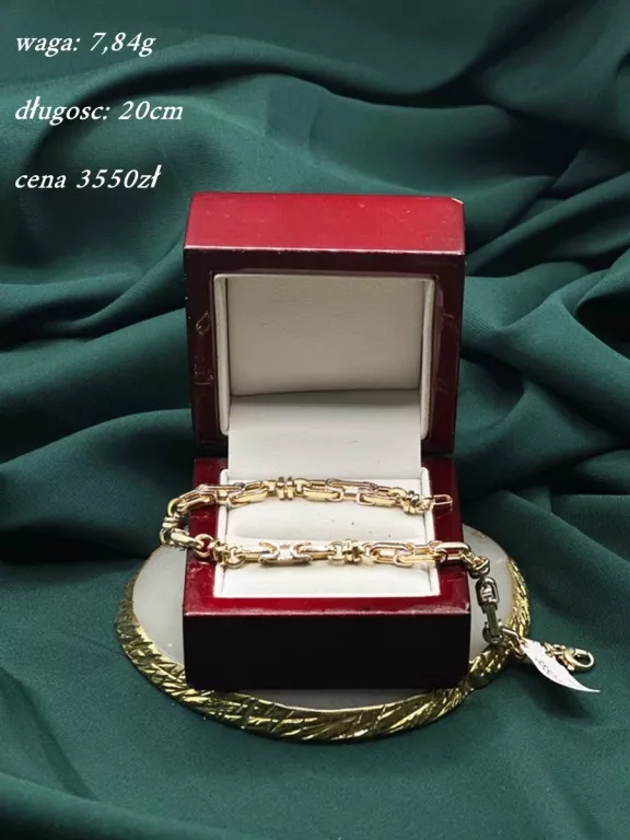 ZŁOTA BRANSOLETKA 585 / 7,84 G / 20 CM