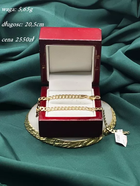 ZŁOTA  BRANSOLETKA 585 / 5,65 G / 20,5 CM