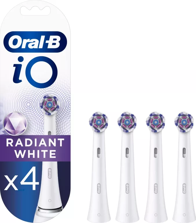 KOŃCÓWKI DO SZCZOTECZKI ORAL-B IO RADIANT WHITE 4 SZTUKI