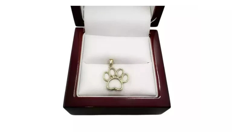 PRZEPIĘKNA ZŁOTA ZAWIESZKA ŁAPKA 585 14K 0,84G