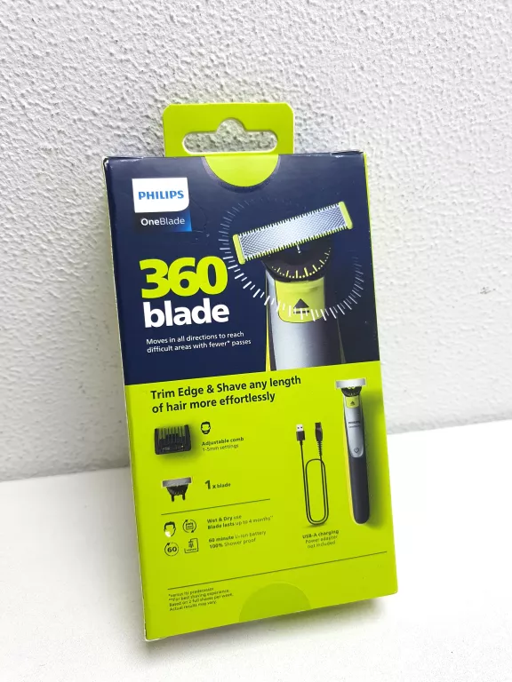 GOLARKA PHILIPS ONEBLADE 360 MASZYNKA DO ZAROSTU TRYMER