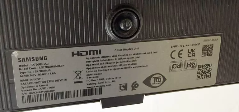 MONITOR SAMSUNG 27" LS27D600UAU IPS