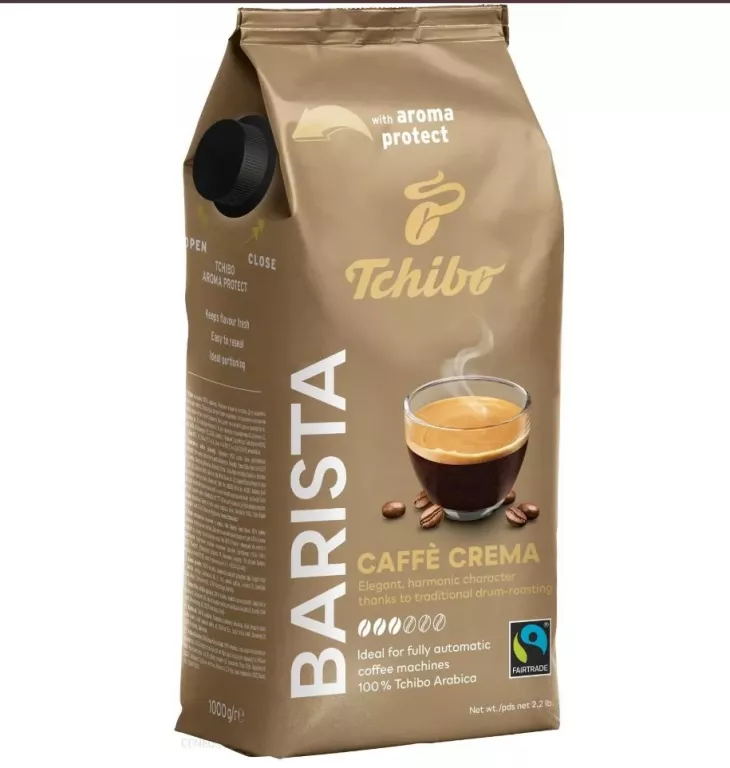 TCHIBO BARISTA CAFFE CREMA 1KG KAWA ZIARNISTA