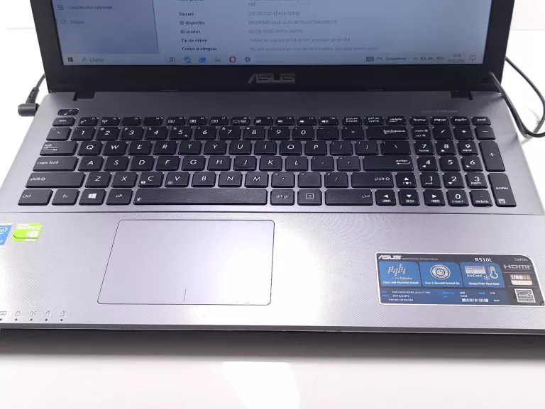 LAPTOP ASUS R510L 8/256GB SSD | I5-4210U | WINDOWS 10 HOME