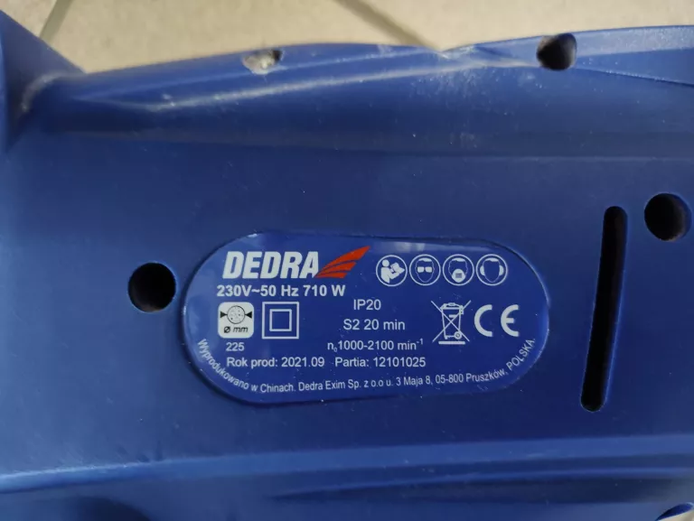 SZLIFIERKA DO GIPSU GŁADZI ŻYRAFA DEDRA DED7748 710W