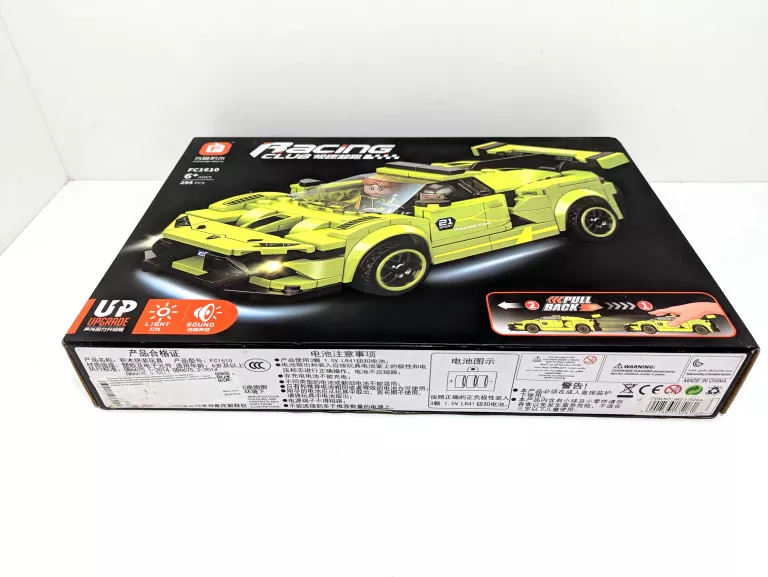 FORANGE, SELEDYNOWE AUTO SPORTOWE, KLOCKI KONSTRUKCYJNE, 295 ELEMENTÓW