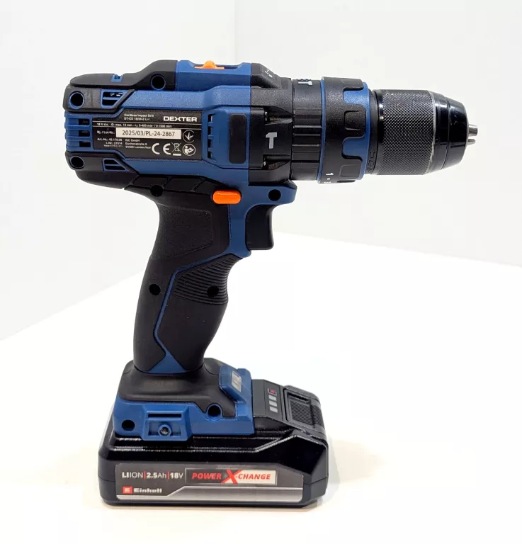 WKRĘTARKA AKUMULATOROWA DEXTER 20VSD2  DT-CD 18/44-2LI-I