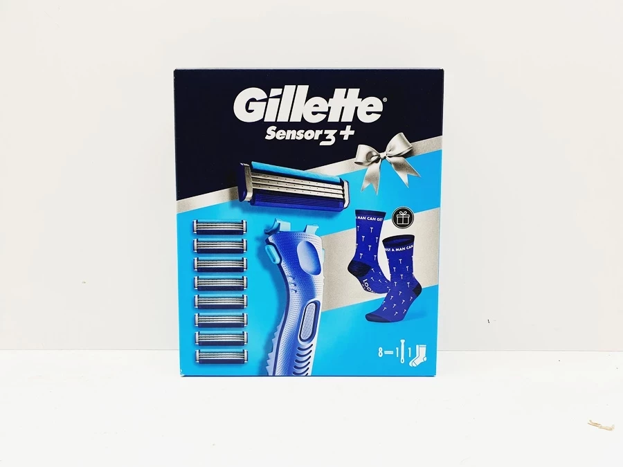 zestaw-prezentowy-maszynka-gillette-sensor-8-wkladow-skarpetki-ean-gtin-8006530050715