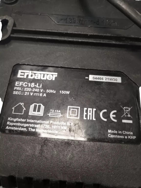 ZAKRĘTARKA UDAROWA ERBAUER EXT EID18-LI 18 V+AKU+ŁAD