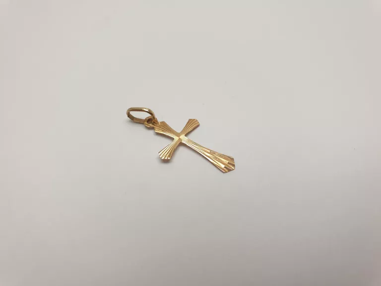 WYRÓB JUBILERSKI UŻYWANY ZAWIESZKA KRZYŻYK 585