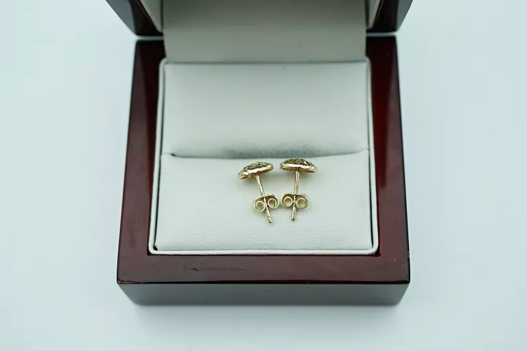 DROBNE ZŁOTE KOLCZYKI SZTYFT 585 14K