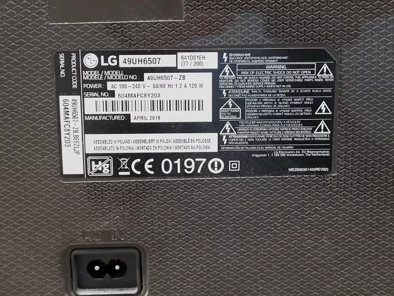 TELEWIZOR LG LED 49UH6507