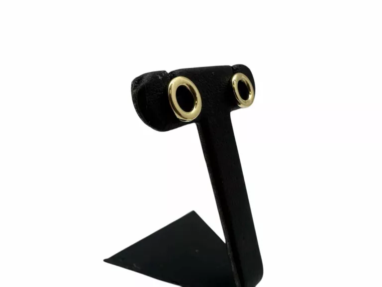 DELIKATNE ZŁOTE KOLCZYKI KÓŁKA 0,97G 585