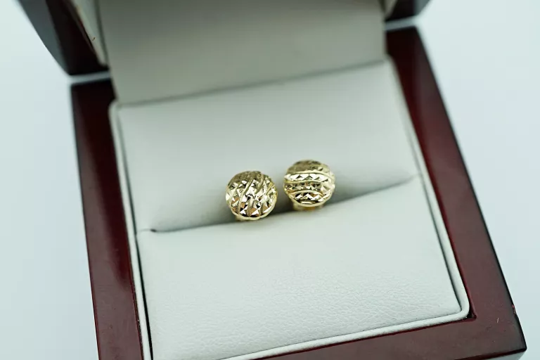 DROBNE ZŁOTE KOLCZYKI SZTYFT 585 14K