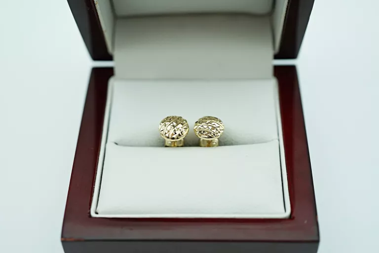 DROBNE ZŁOTE KOLCZYKI SZTYFT 585 14K