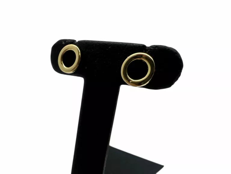 DELIKATNE ZŁOTE KOLCZYKI KÓŁKA 0,97G 585