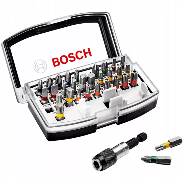 ZESTAW BITÓW BOSCH 2607017319 32 SZT. PZ PH TORX SL PŁASKI HEX 25MM+ADAPTE