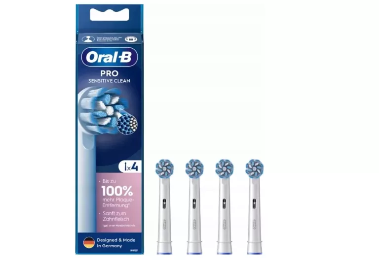 ORAL-B BRAUN PRO SENSITIVE CLEAN EB60RX 100% ORYGINALNA KOŃCÓWKA 4 SZTUKI