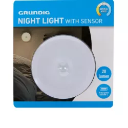 LAMPKA NOCNA Z CZUJNIKIEM GRUNDIG 20 LUMENÓW