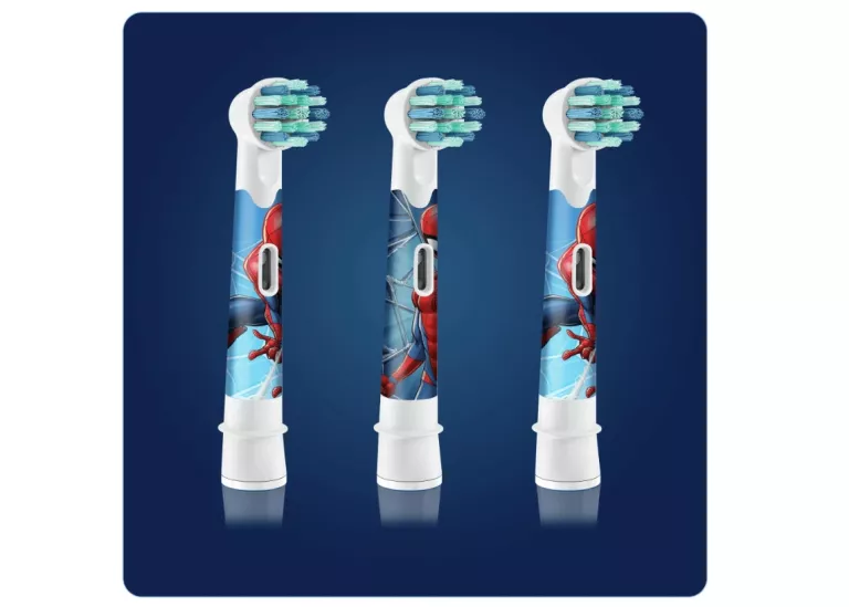 3 ORYGINALNE KOŃCÓWKI ORAL-B EB10 SPIDERMAN DO SZCZOTECZKI DLA DZIECI