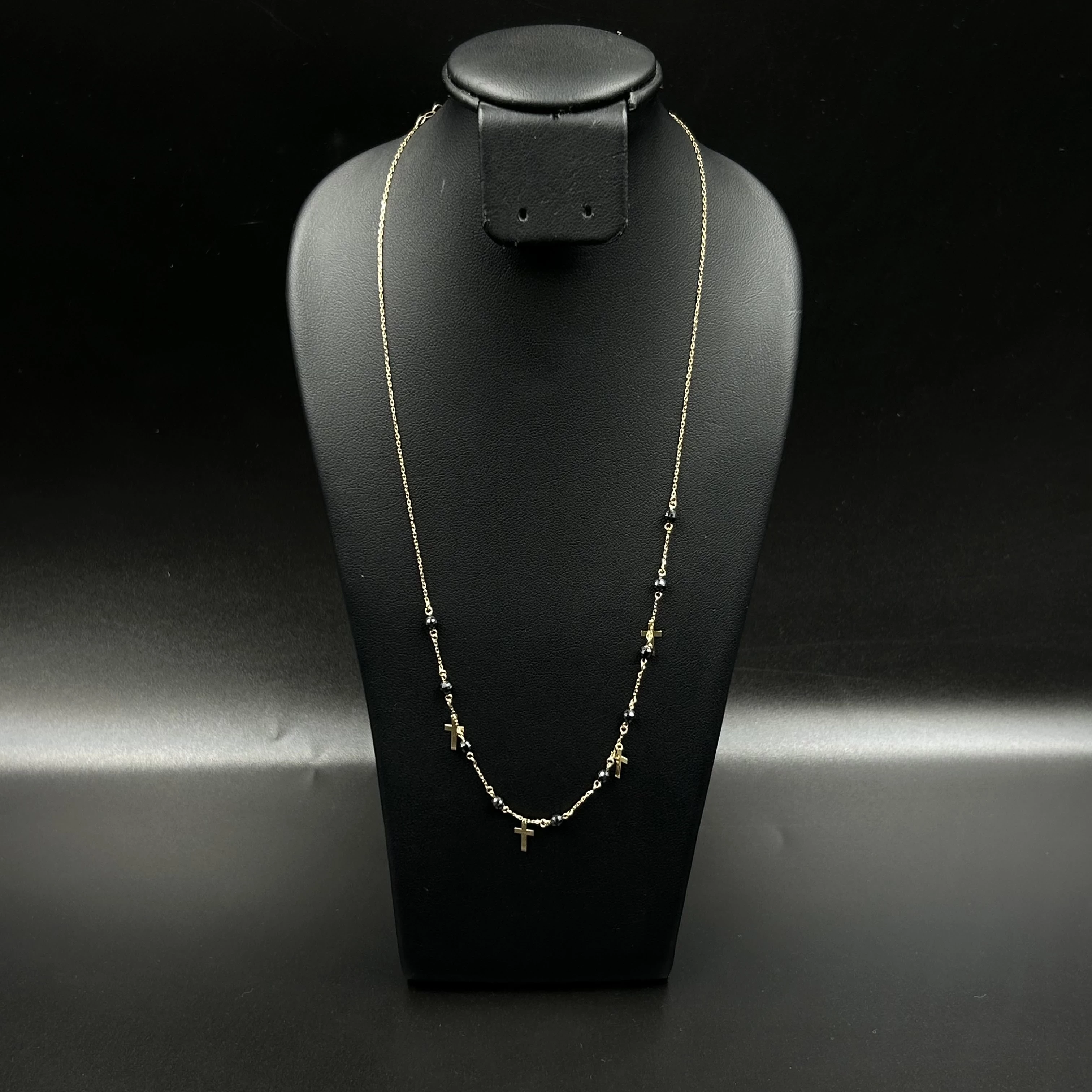 zlota-celebrytka-z-czarnymi-koralikami-i-krzyzykami-58514k238-g43-cm-pl-jozefa-pilsudskiego-92-gniezno