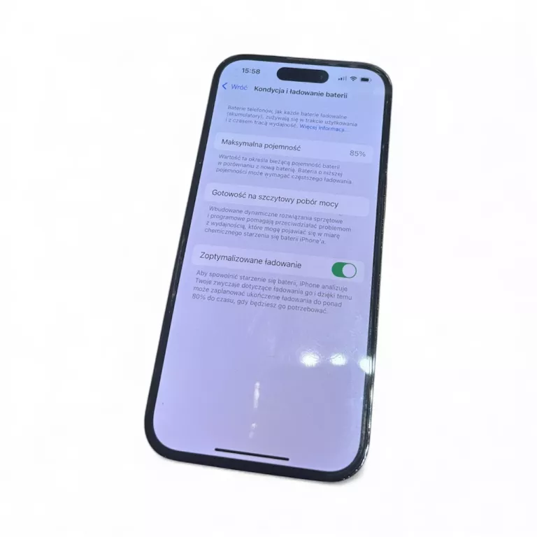 TELEFON IPHONE 14 PRO 256GB CZARNY 85% BATERII- PUDEŁKO I ŁADOWARKA