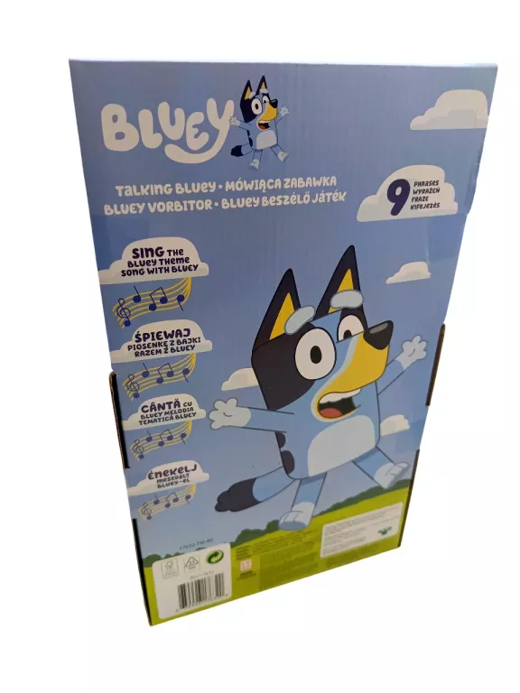BLUEY INTERAKTYWNA PLUSZOWA MASKOTKA BLUEY 33CM