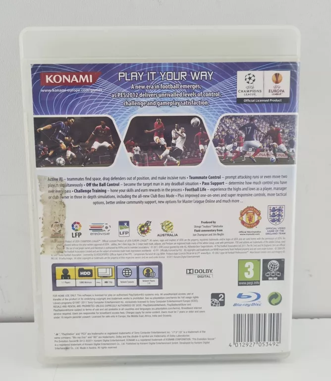 PES 2012 PRO EVOLUTION SOCCER PS3