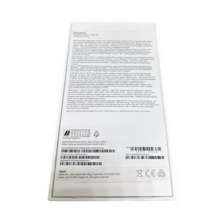 TELEFON IPHONE 14 PRO 256GB CZARNY 85% BATERII- PUDEŁKO I ŁADOWARKA