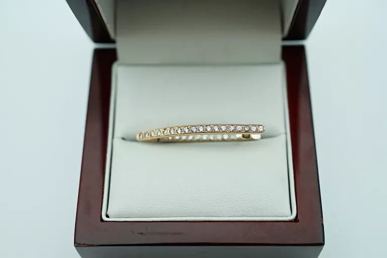 PIĘKNE ZŁOTE KOLCZYKI [585] 5,23G CYRKONIE