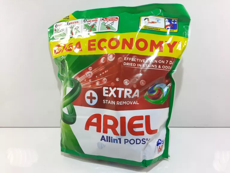 60 SZT ARIEL EXTRA + KAPSUŁKI DO PRANIA